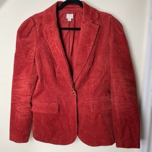 A New Day Rust-Colored Corduroy Blazer Size 4